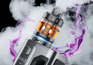 Comparing Flavor Intensity A vibrant, colorful flavor explosion on one side, contrasted with a pale, muted cloud on the other