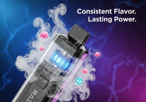 A person inspecting the mouthpiece of their vape for any blockages