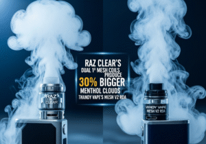 Menthol mesh clouds RAZ Clear vs Vandy