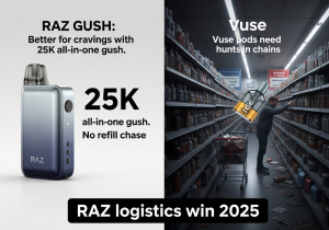 Overseas cravings RAZ GUSH vs Vuse