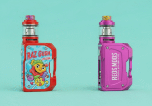 A colorful display of mass-produced gummy bear candies.