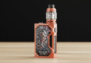 A person enjoying a disposable vape while traveling in a new city.