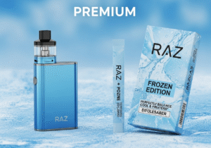 Customization vs. Consistency: Two Types of Premium A user adjusting a high-tech pod device, contrasted with another person effortlessly using a sleek disposable.