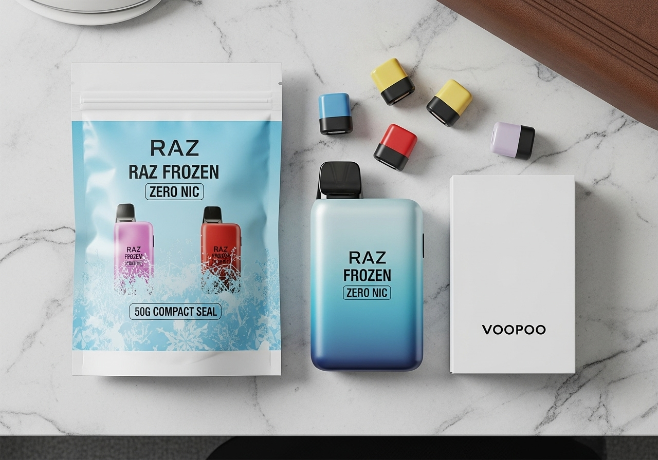 RAZ Frozen Edition Zero Nicotine vs. Voopoo: Icy Fruit Twists for Rechargeable Fans Globally?