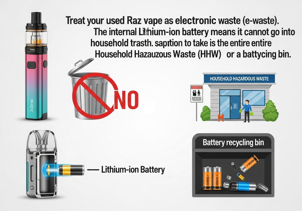 How to Dispose of Raz Vape Disposables Responsibly?