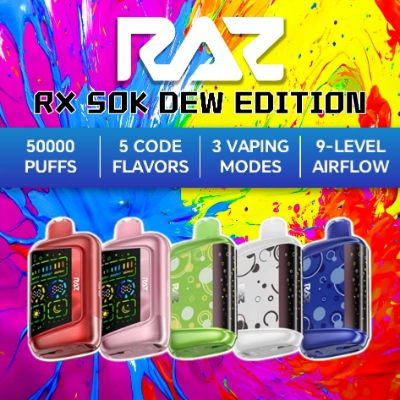 RAZ RX 50K Dew Edition Soda Series Disposable Vape